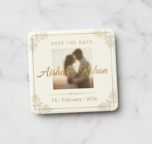 save the date wedding magnet