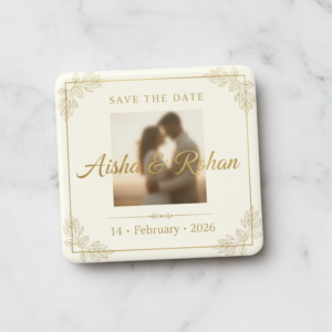 save the date wedding magnet