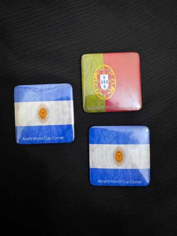 ⚽ FIFA World Cup Custom Flag Fridge Magnet – Support Your Team in Style! 🇦🇷🇧🇷🇫🇷🇩🇪🇪🇸
